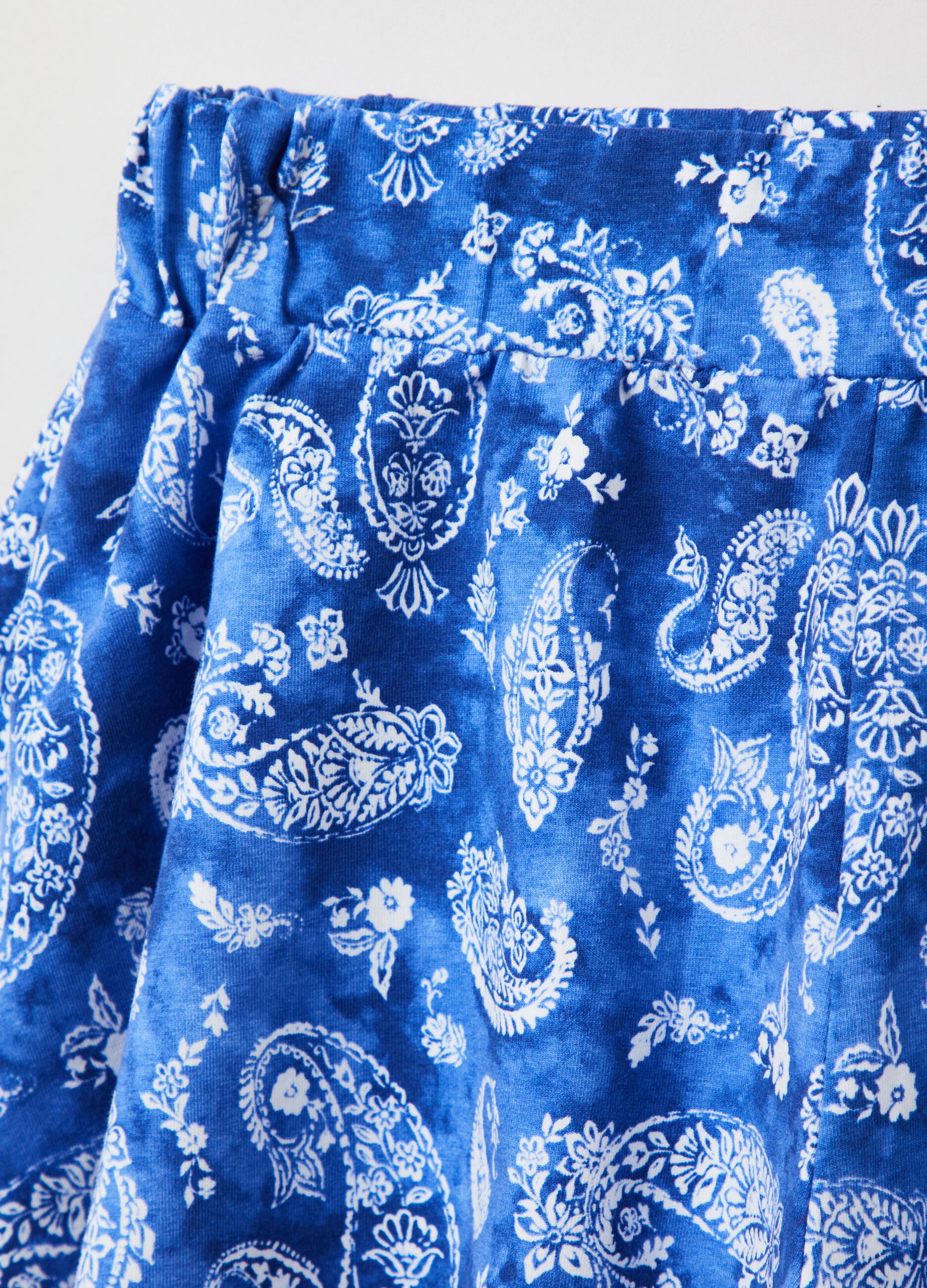 Shorts in jersey Tie Dye con stampa paisley_2