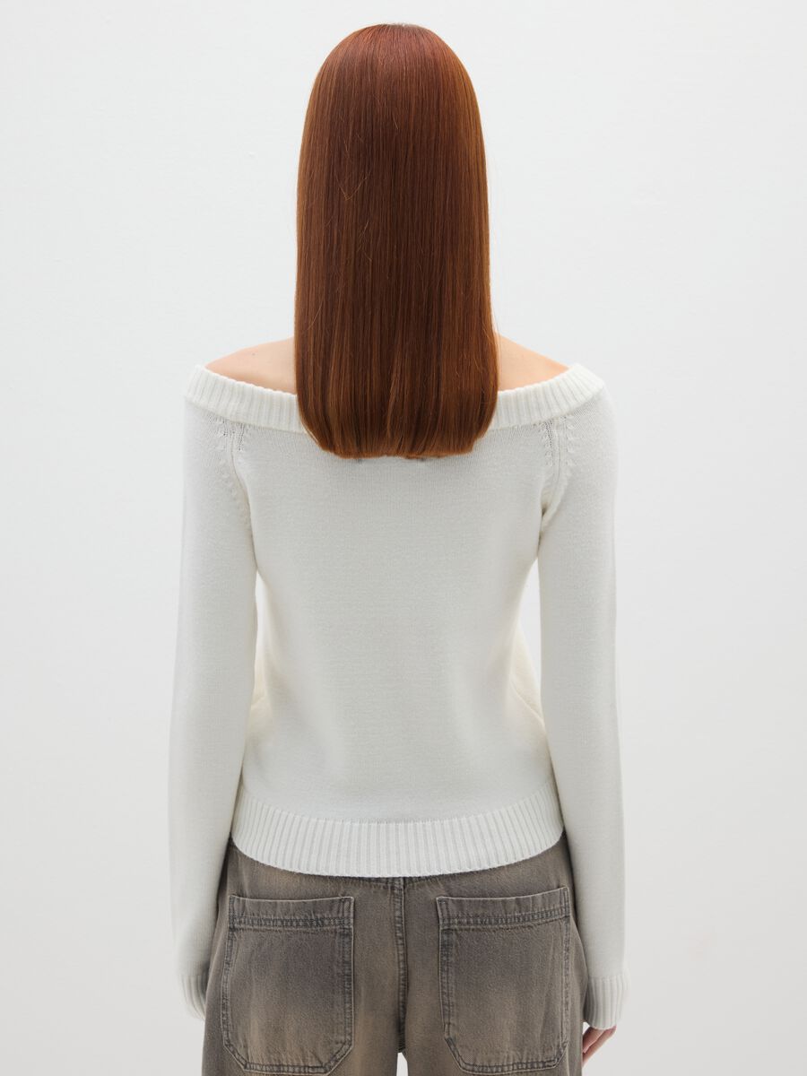 White Boat Neck Jumper_3