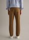 Regular Fit Brown Stretch Twill Trousers_2