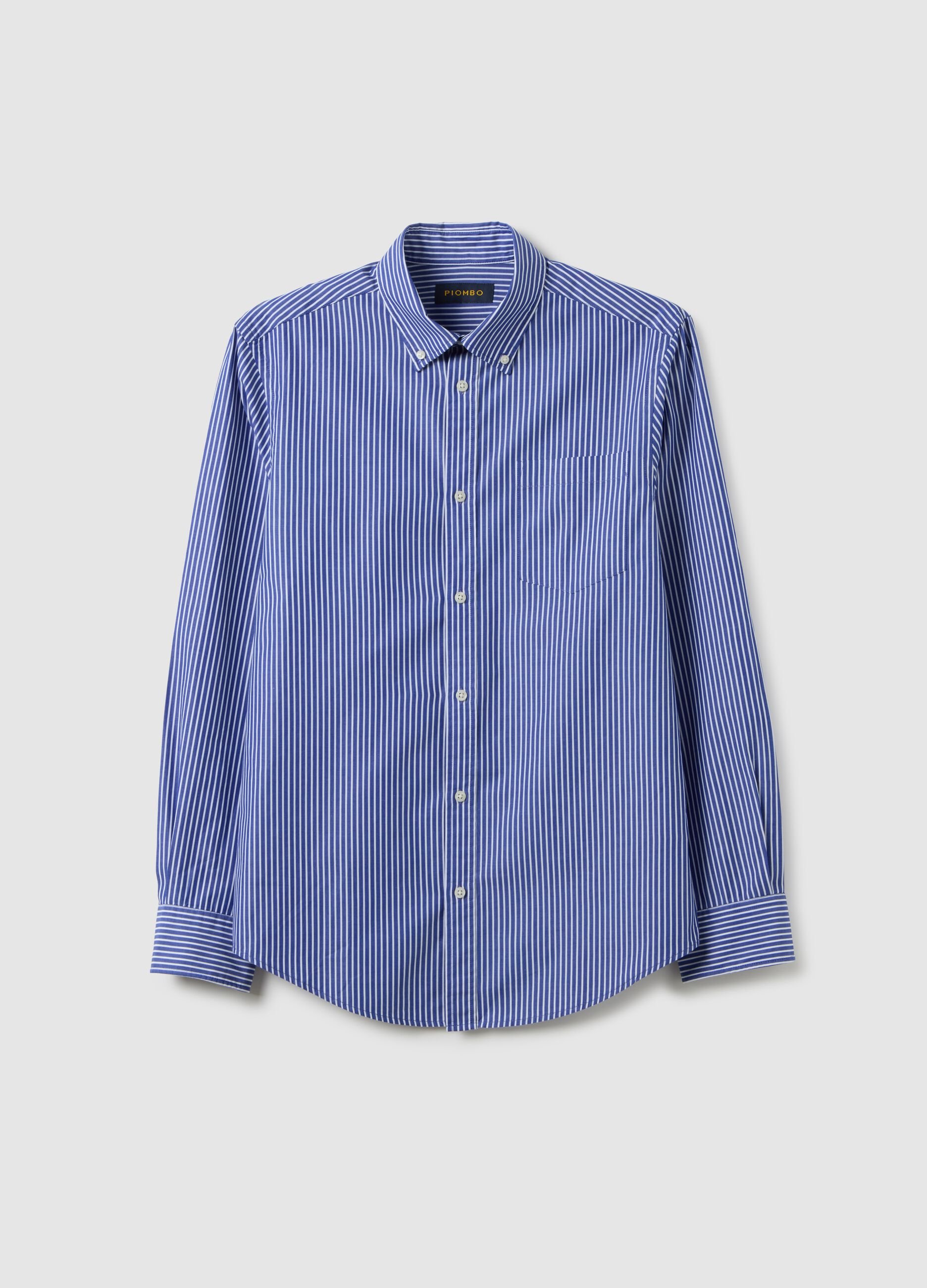 Multicoloured pure cotton regular fit shirt