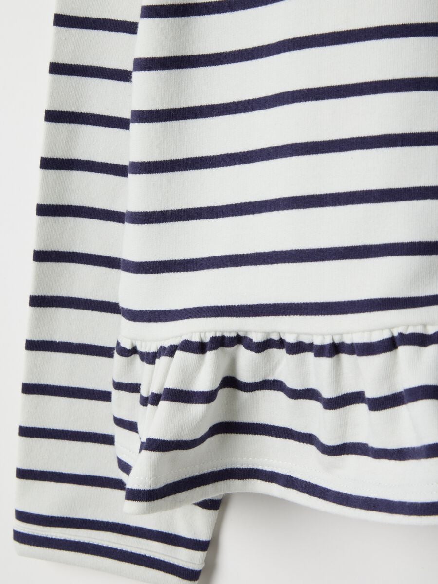 Maglia in misto cotone a righe multicolor da bambina vestibilit&agrave; fitted_2
