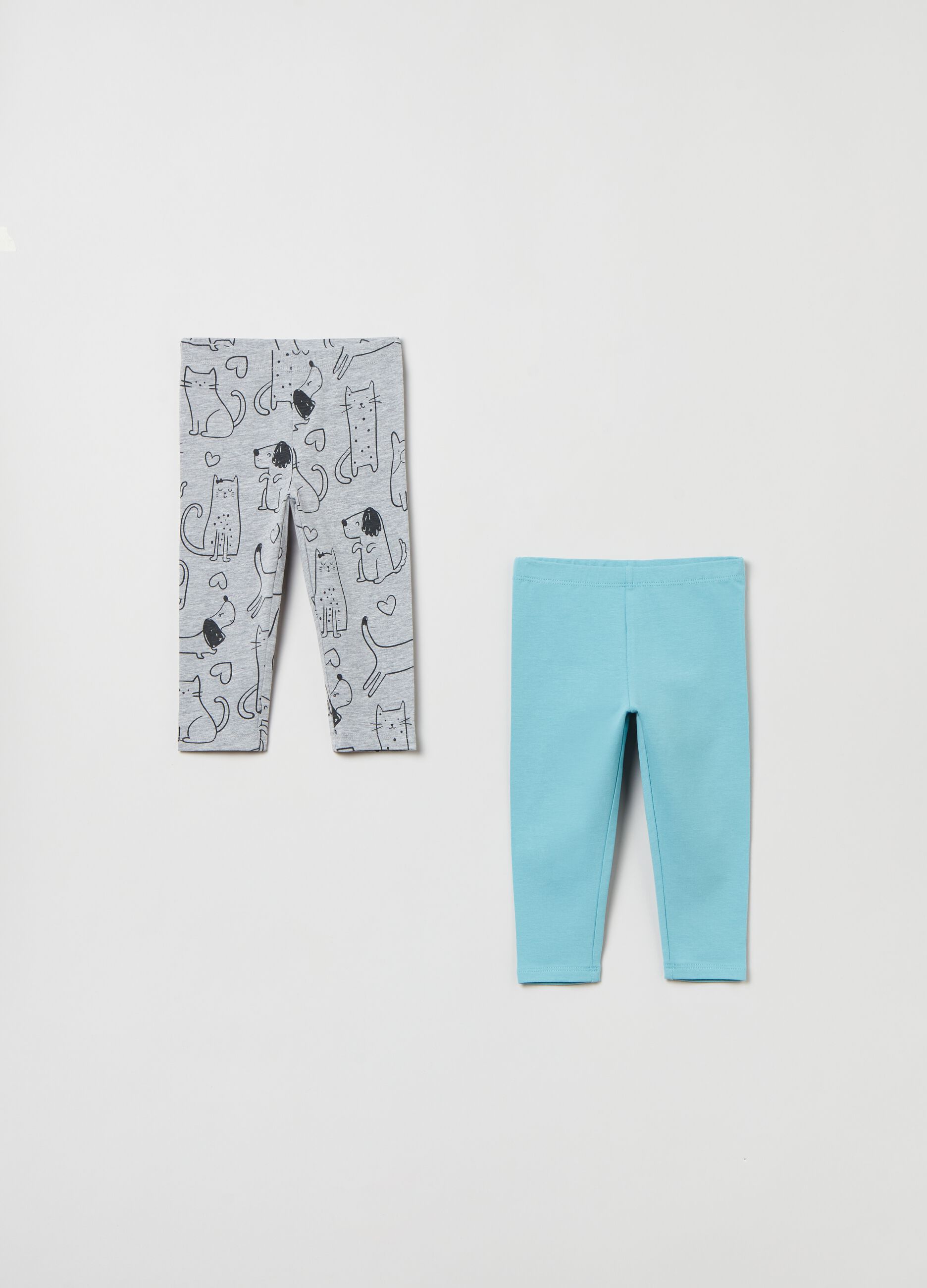 Bipack leggings in cotone stretch_0