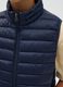 Boy's blue gilet with high collar_2