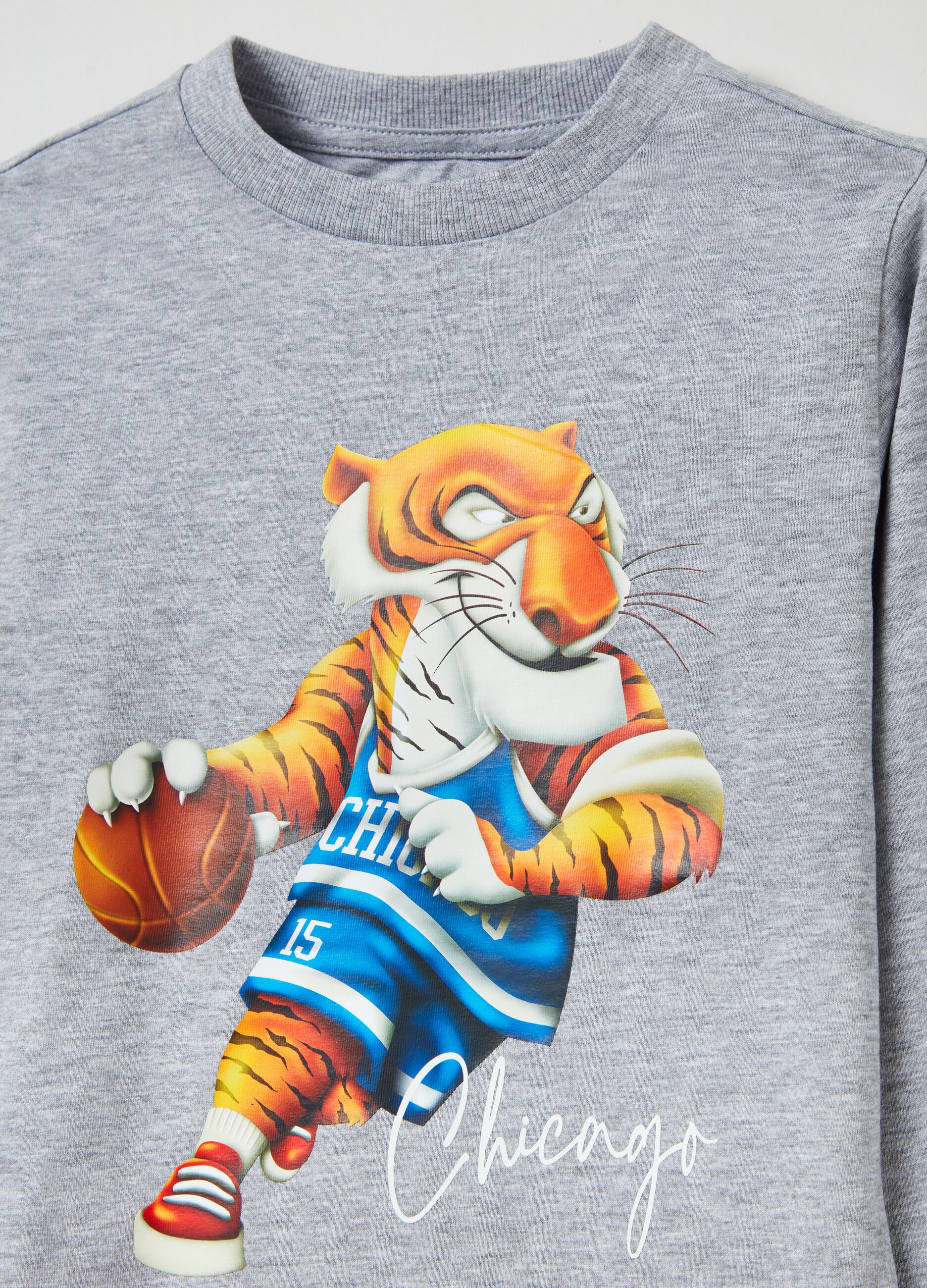 T-shirt a maniche lunghe con stampa