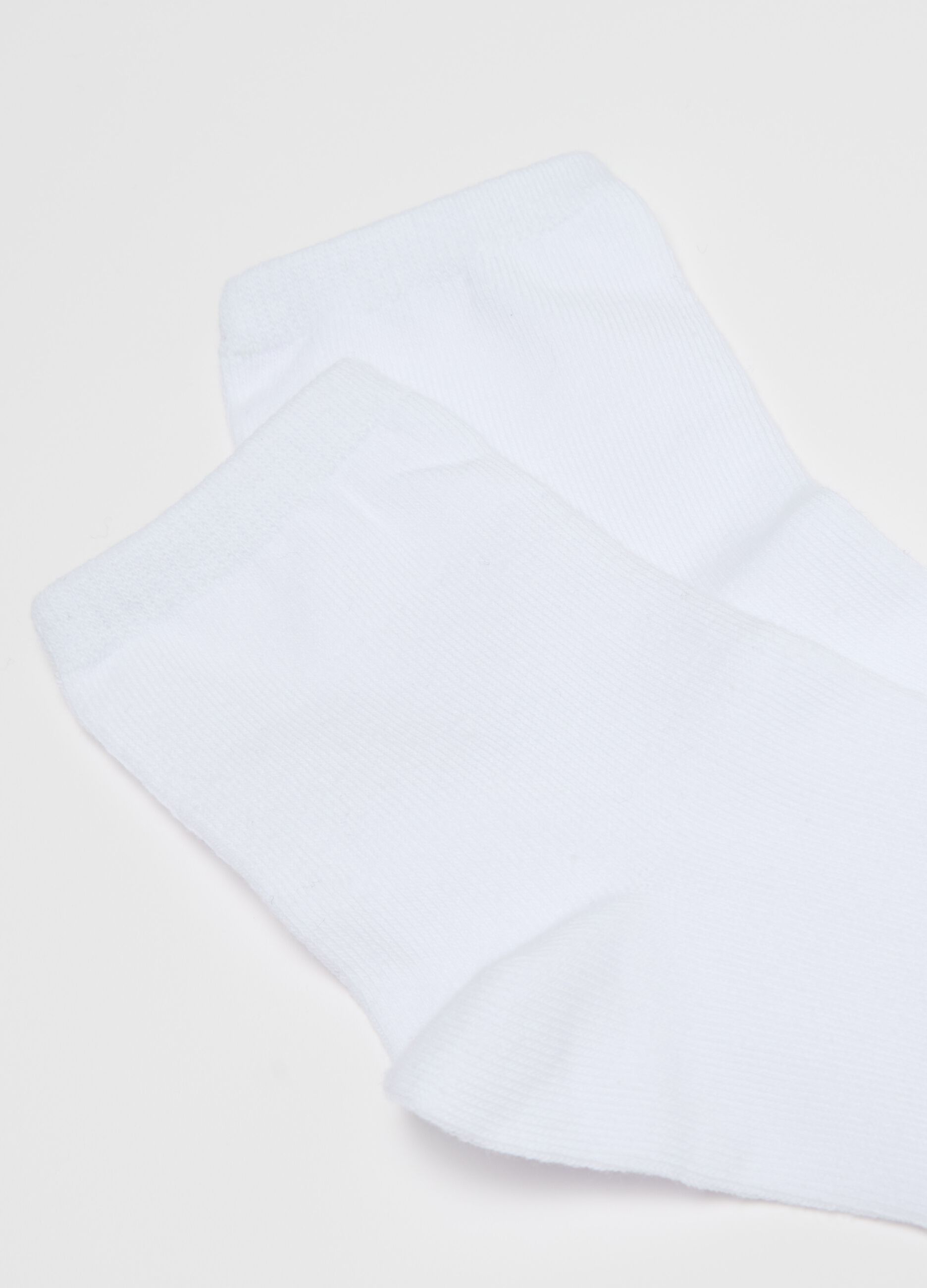 Set cinque calze corte tinta unita