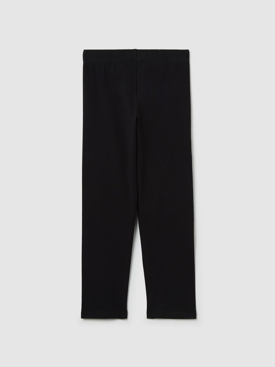 Leggings neri a tre quarti stretch_4
