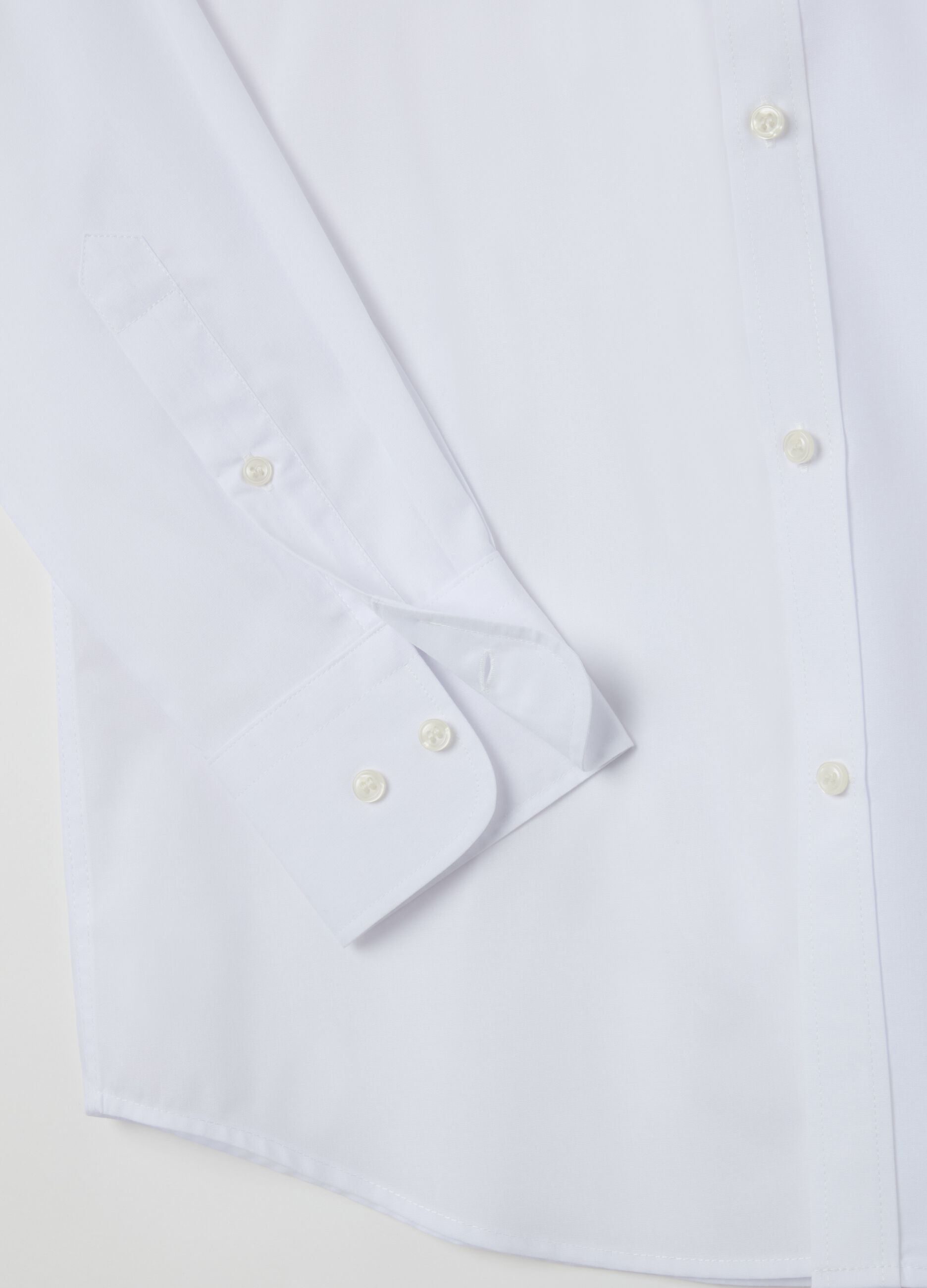 Slim-fit easy-iron shirt