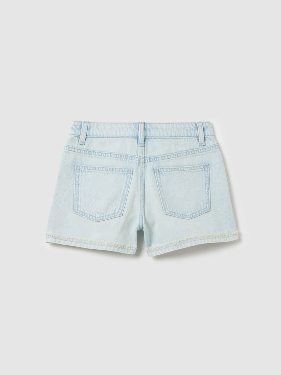 Light Denim Shorts Ovs_4