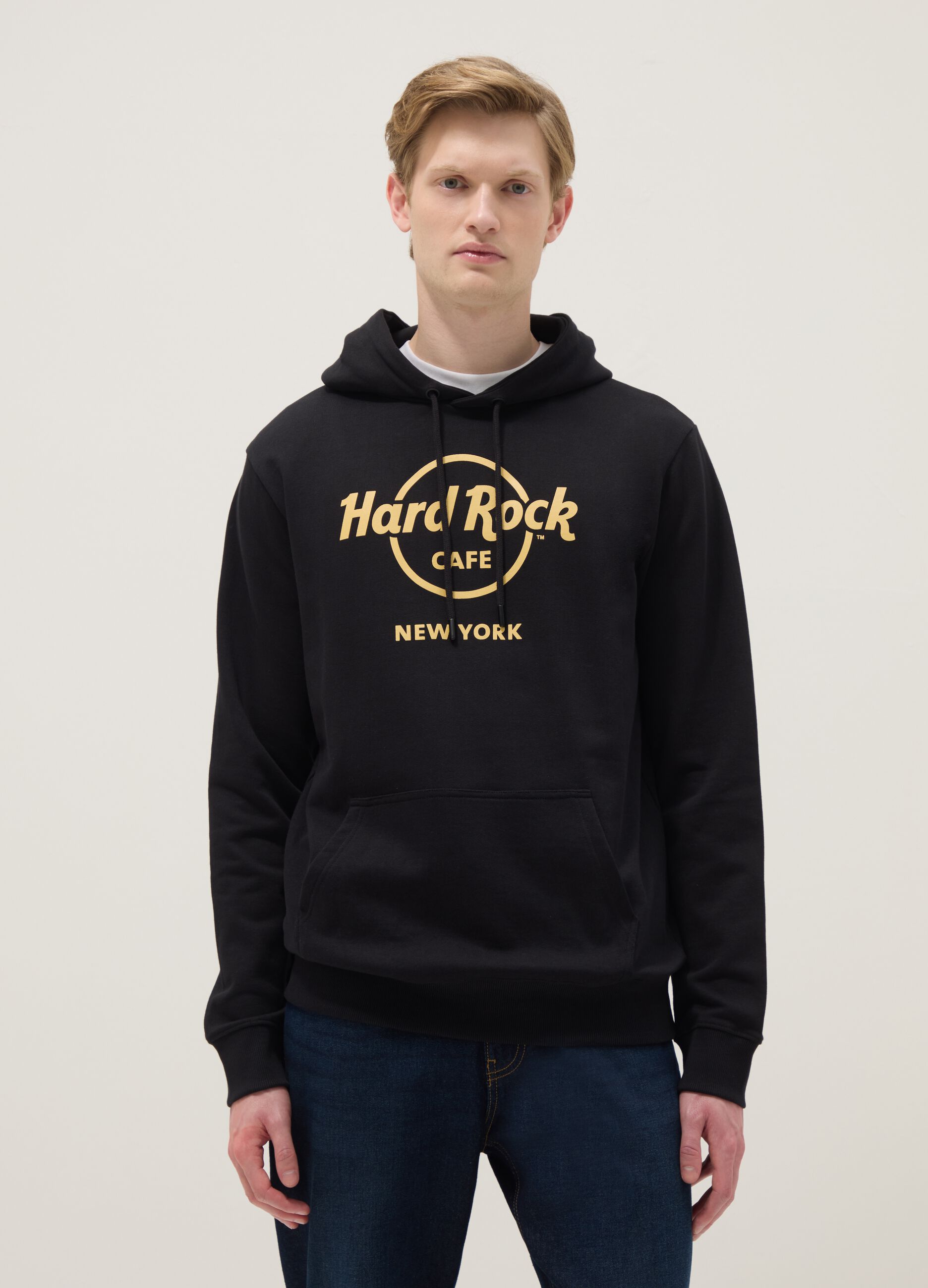 Black pure cotton sweatshirt regular fit Hard Rock Cafe NY