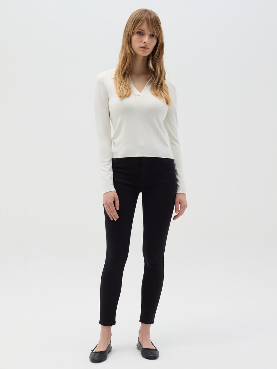 Skinny-fit jeans with five pockets_0
