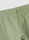 Girls' green stretch cotton slim fit leggings_2