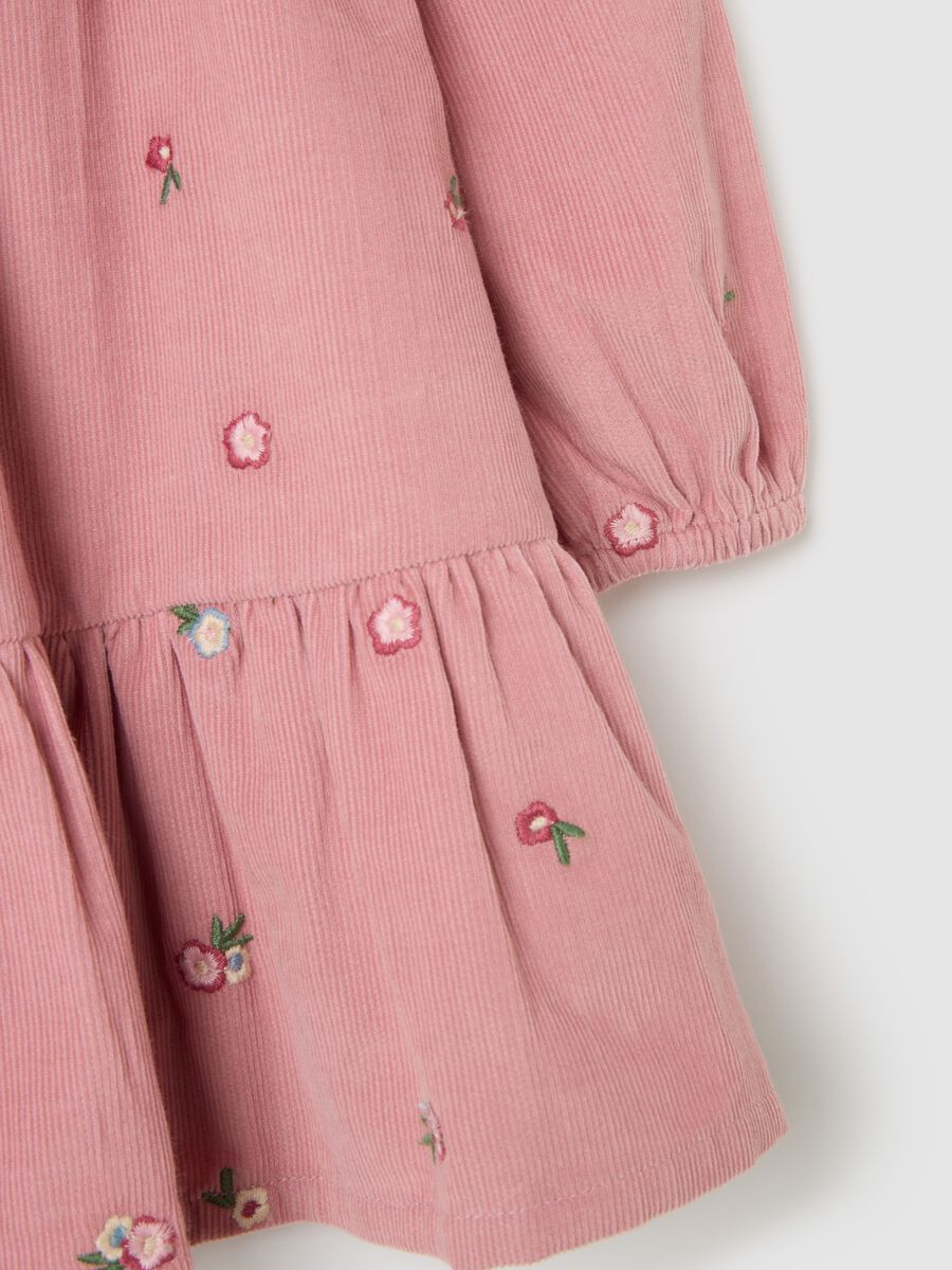 Abito da bimba in puro cotone rosa regular fit_3