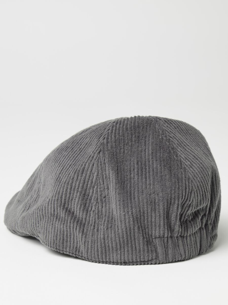 Corduroy flat cap_1