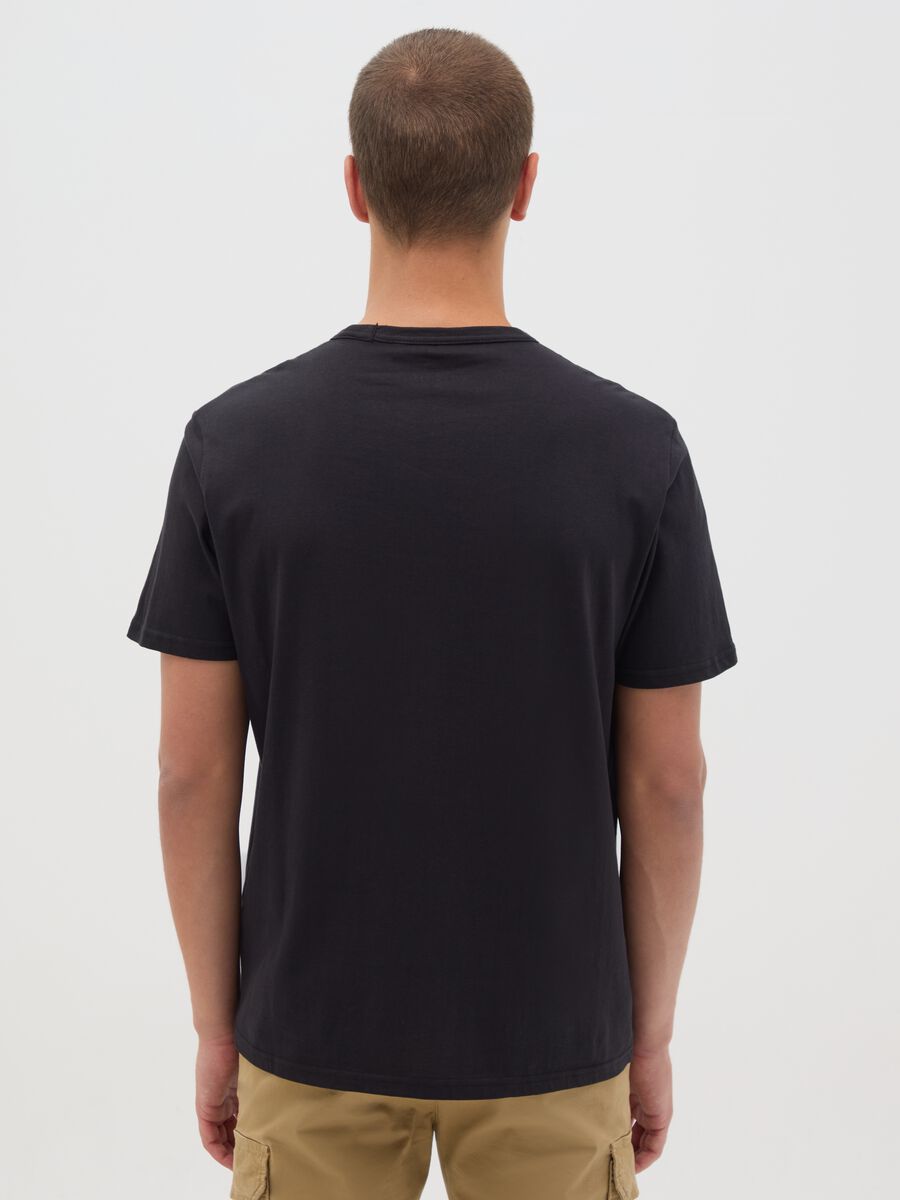 Black T-shirt with Texas Ovs print_3