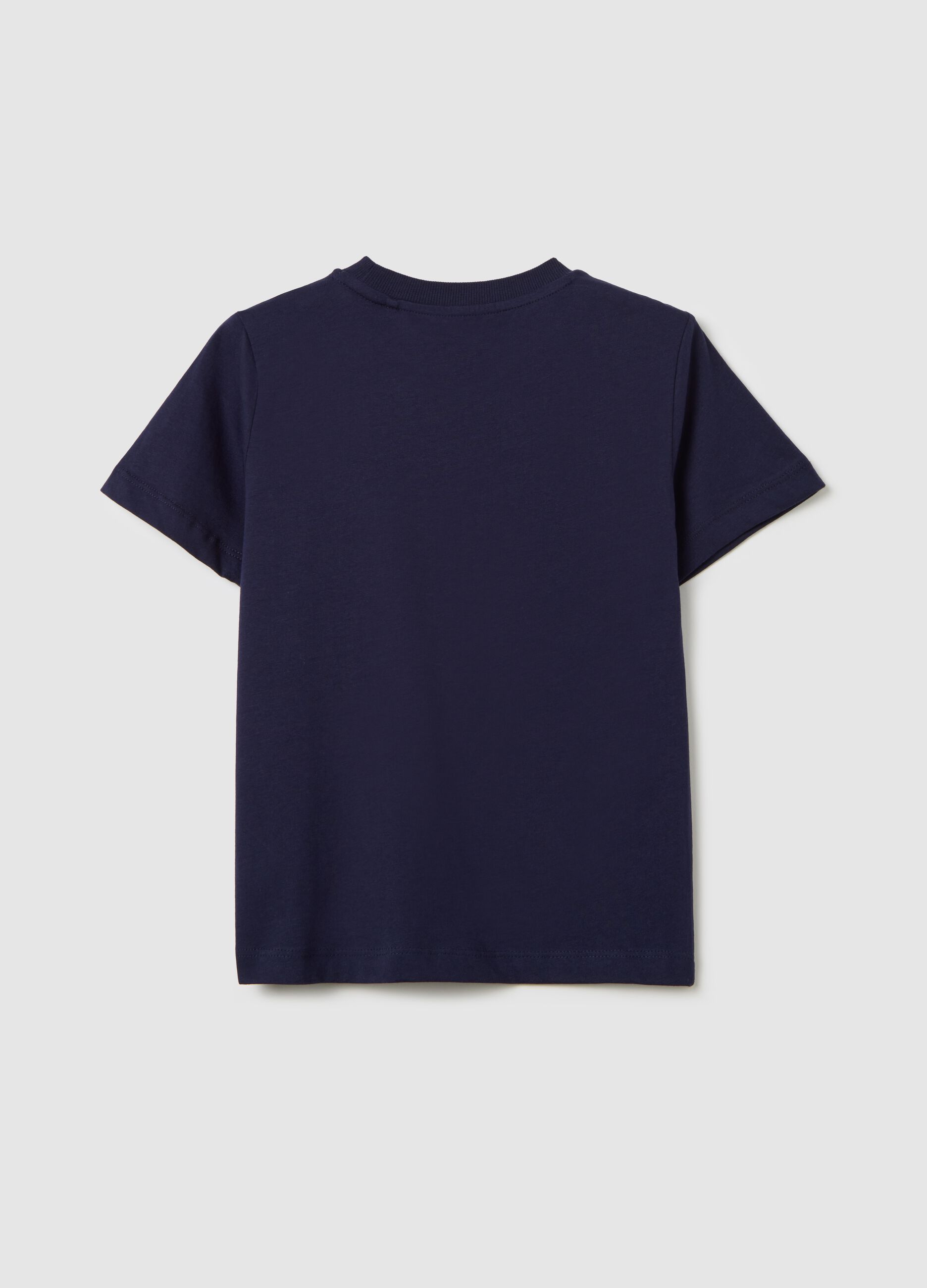 Essential blue T-shirt in organic cotton