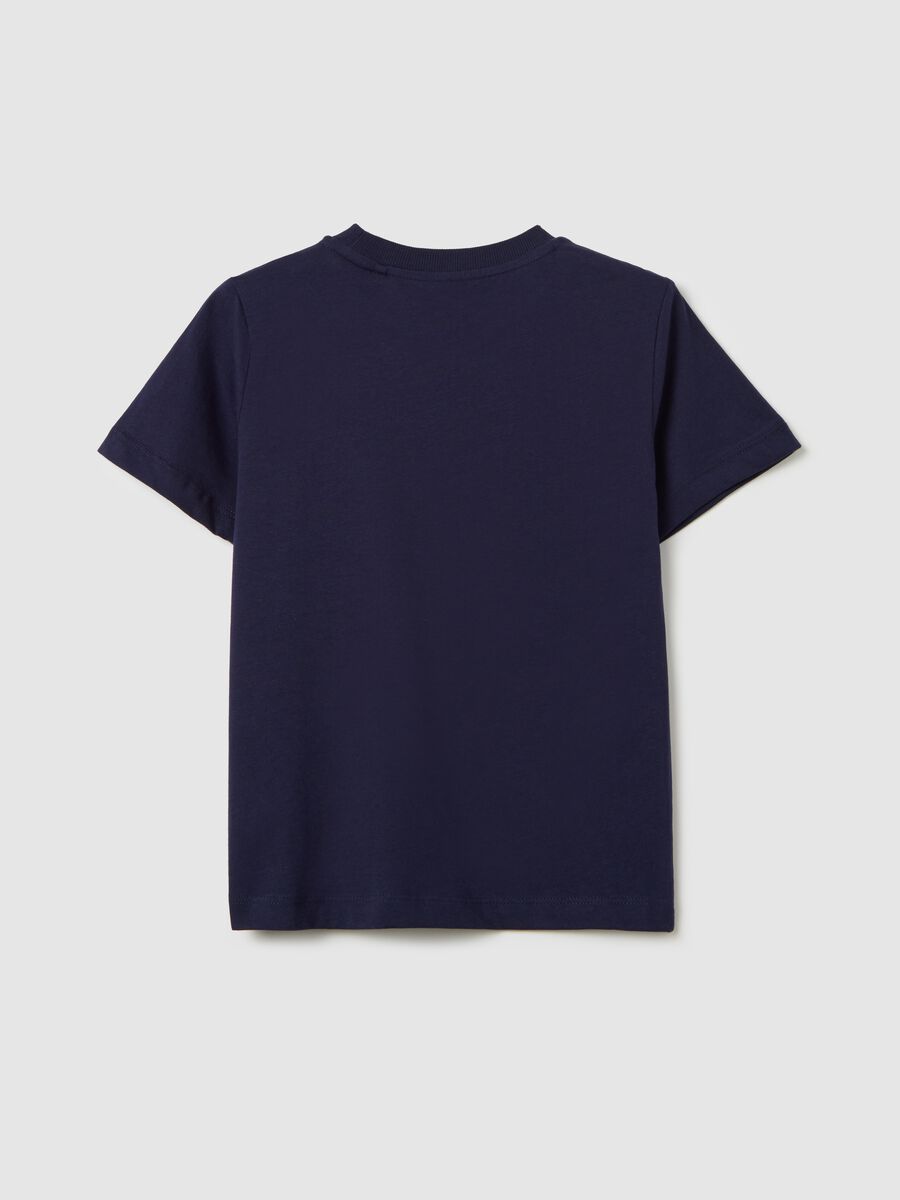 Essential blue T-shirt in organic cotton_1
