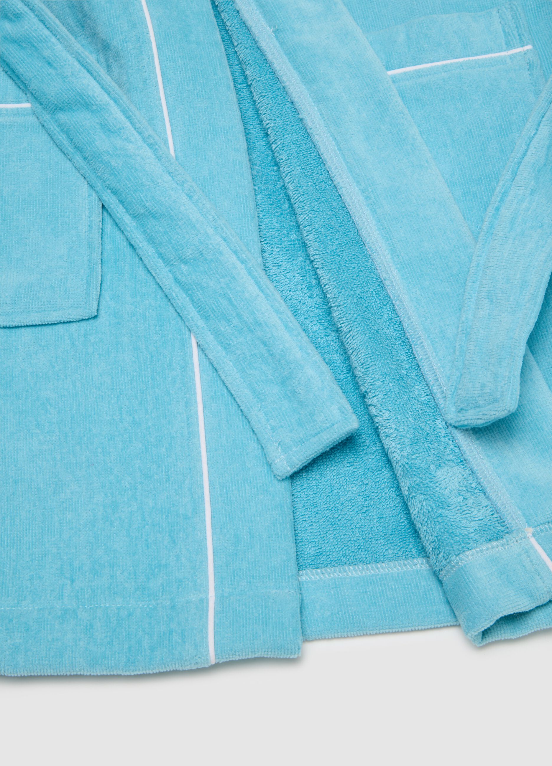 Multicolour Boys' Pure Cotton Hooded Bathrobe