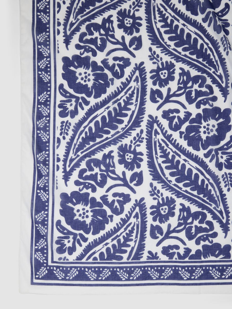 Pareo blu e bianco in puro cotone_3
