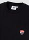 Black pure cotton T-shirt with Ducati print, regular fit_5