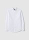 White pure cotton regular fit shirt_0