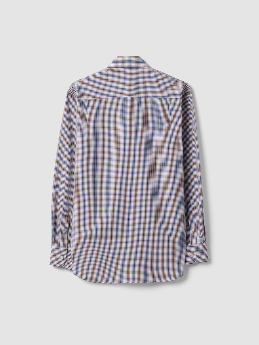 Camicia easy iron multicolor in misto cotone a quadri button down regular fit_5
