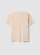 Pink pure cotton T-shirt with Sakura front print, regular fit_5