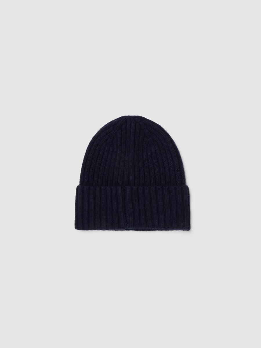 Blue Wool Blend Hat_1