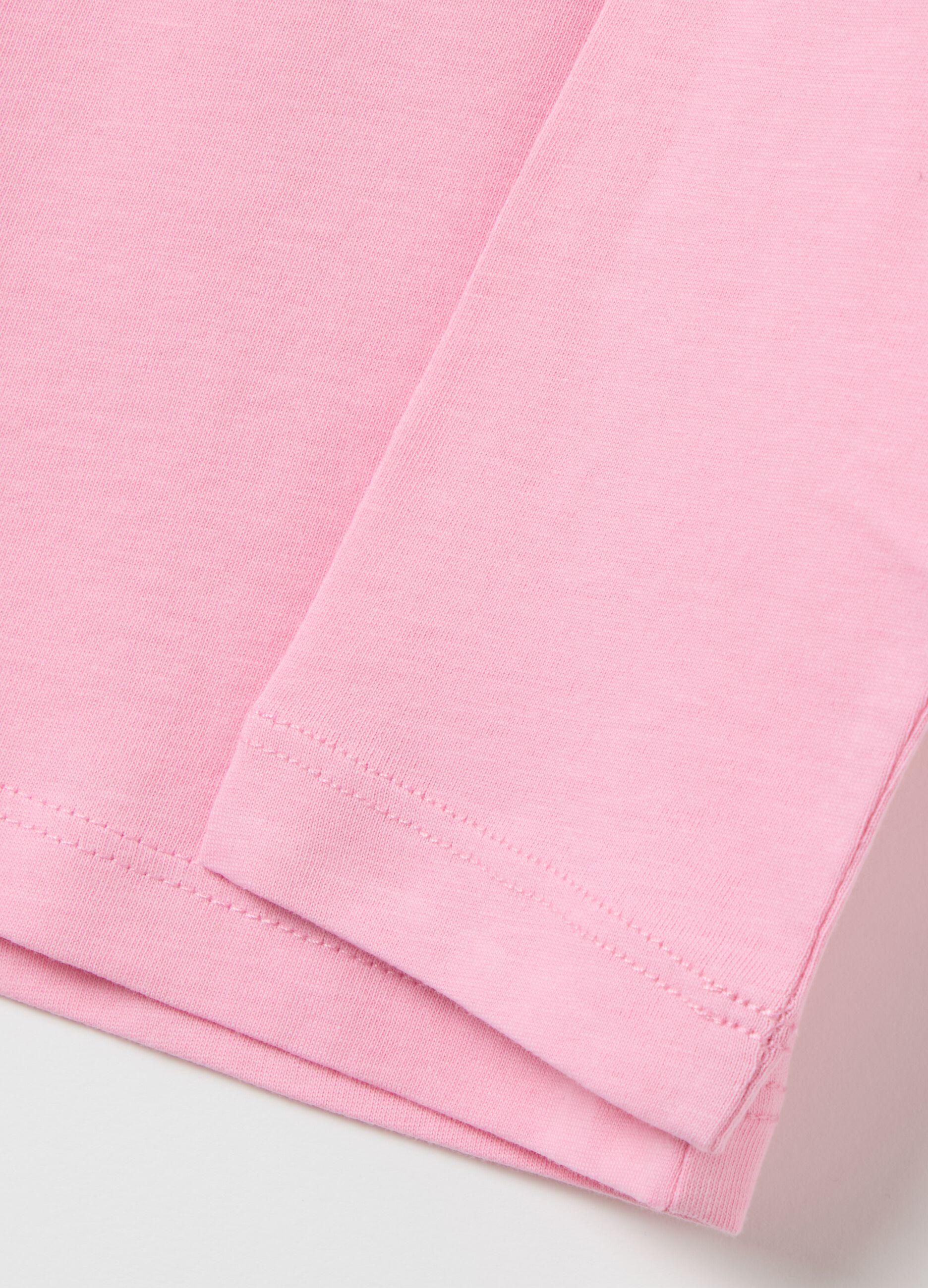 "Lovely" T-shirt with long sleeves in cotton