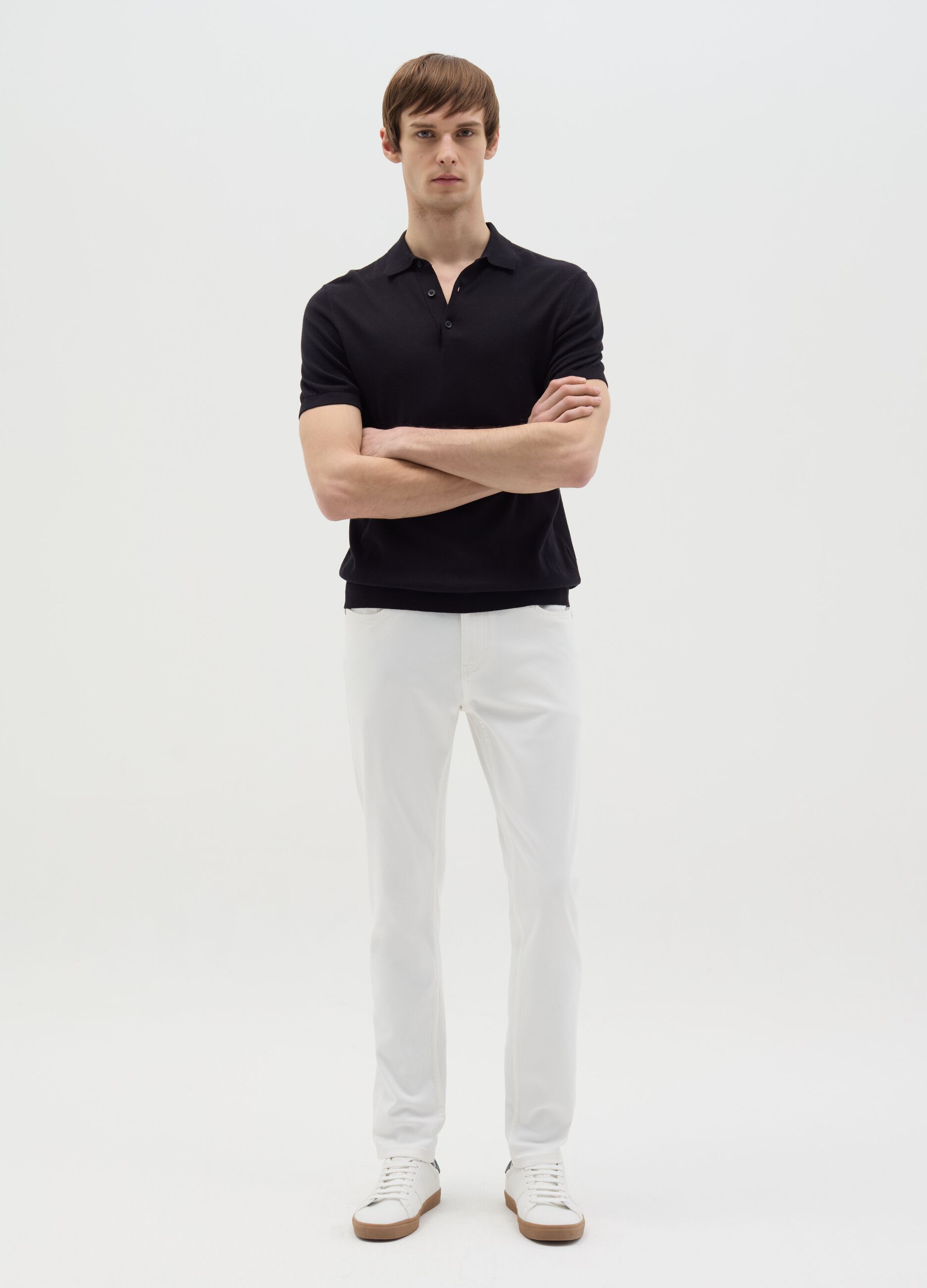 Plain skinny fit jeans