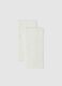 White wrist warmers with sequins_0
