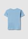Blue pure cotton kids' T-shirt regular fit with print_1