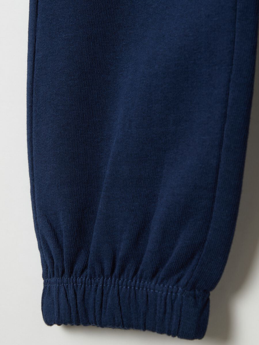 Fleece joggers with elasticated edging_3