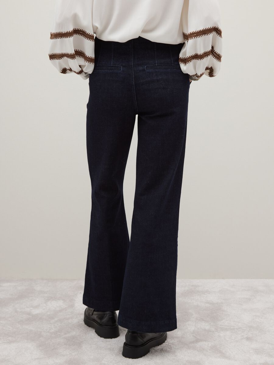 Blue Denim Regular Fit Trousers_2