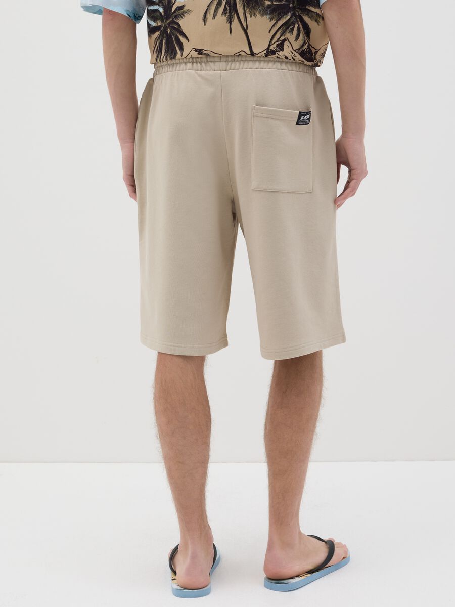 Beige pure cotton Bermuda shorts by B.Angel_2