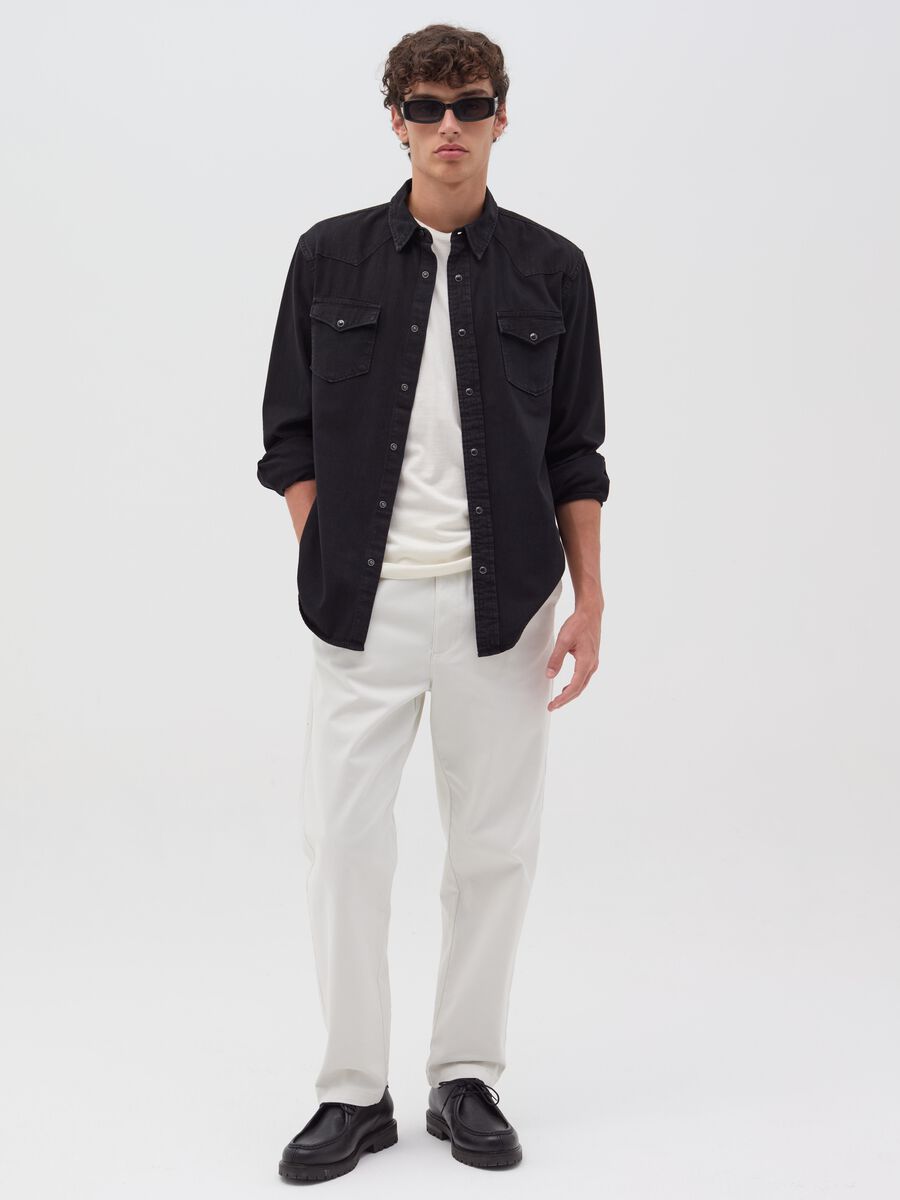 Cowboy shirt in denim_1