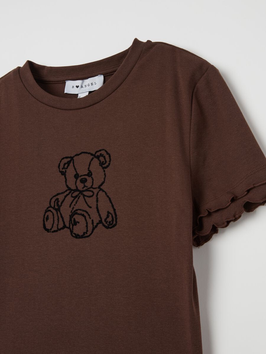 T-shirt with wavy trims_5