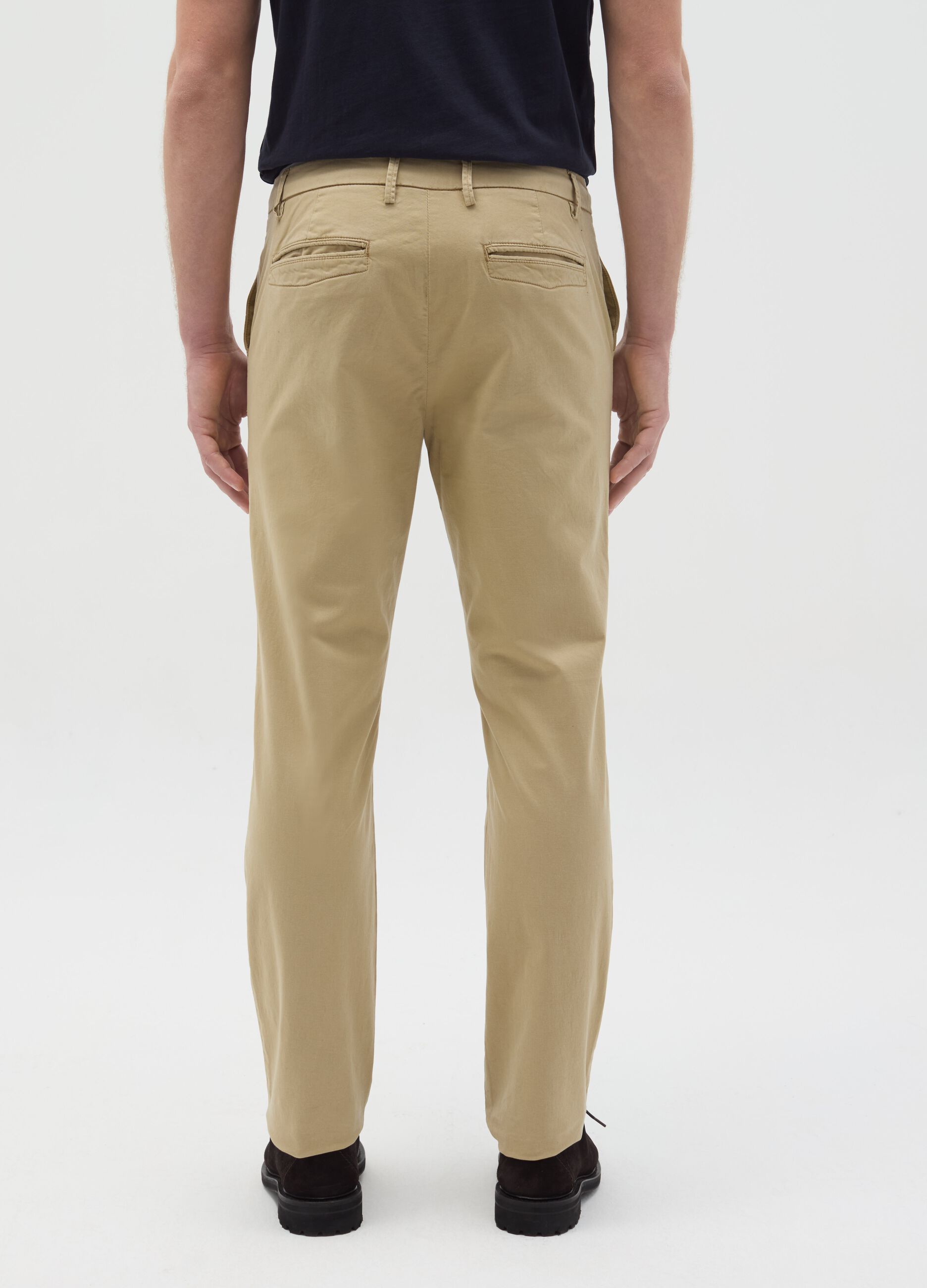 Pantalone chino slim fit in cotone stretch
