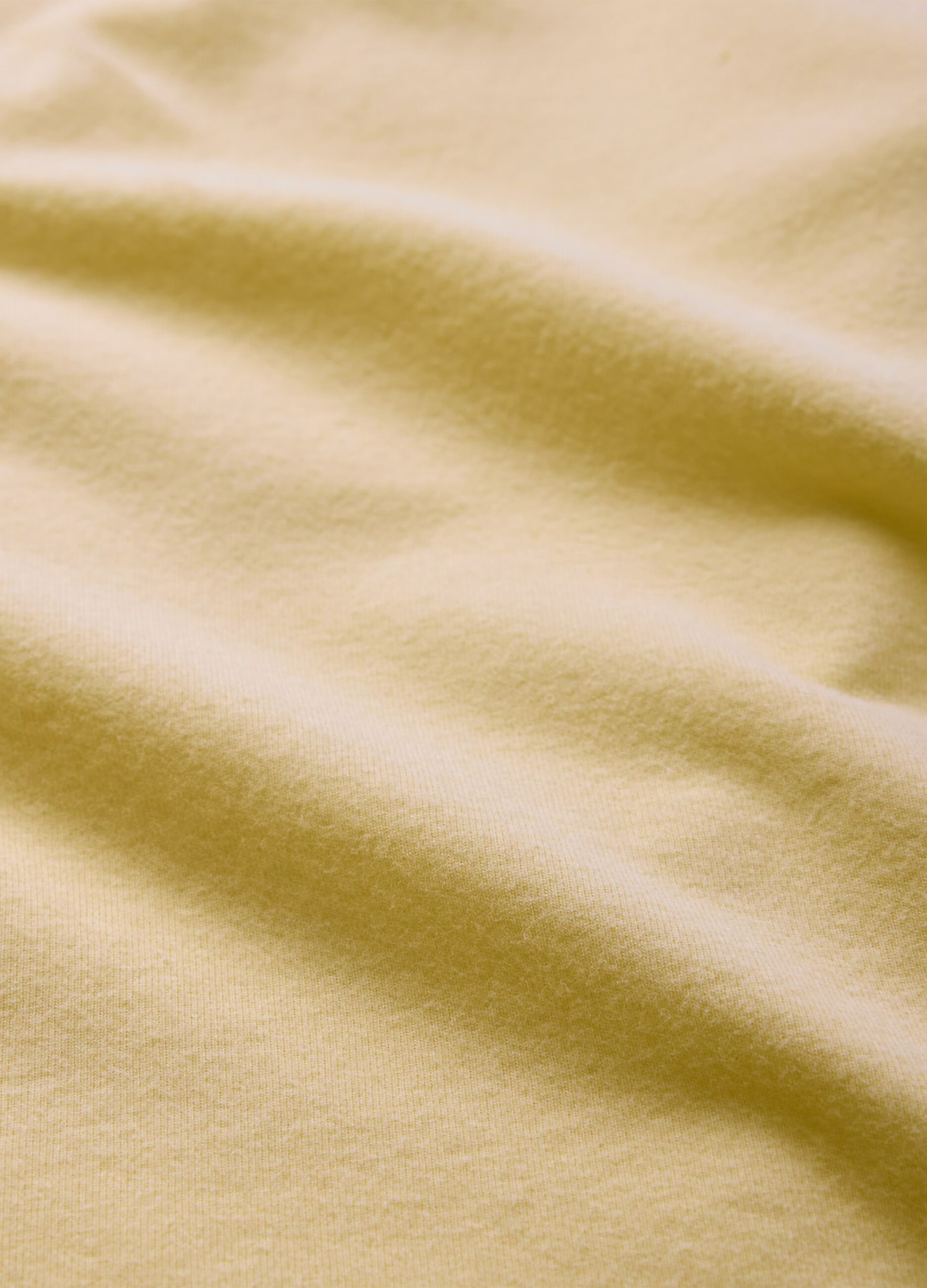 Yellow T-shirt in stretch cotton