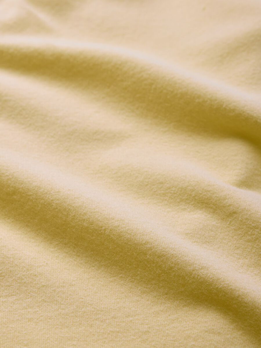 Yellow T-shirt in stretch cotton_3