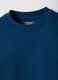 Children's oversized fit crew neck sweatshirt in blue pure cotton_2