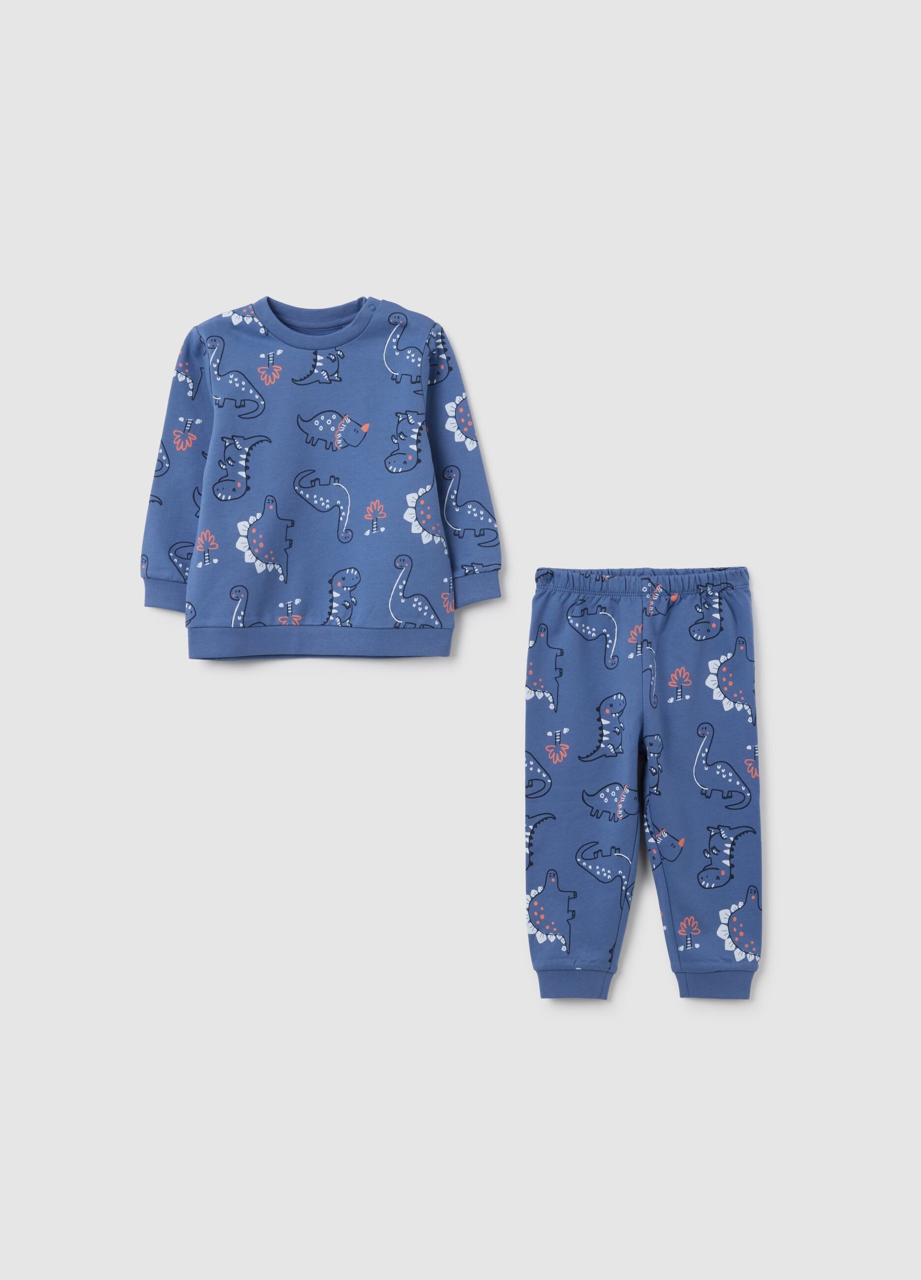 Baby's blue pure cotton pyjamas regular fit