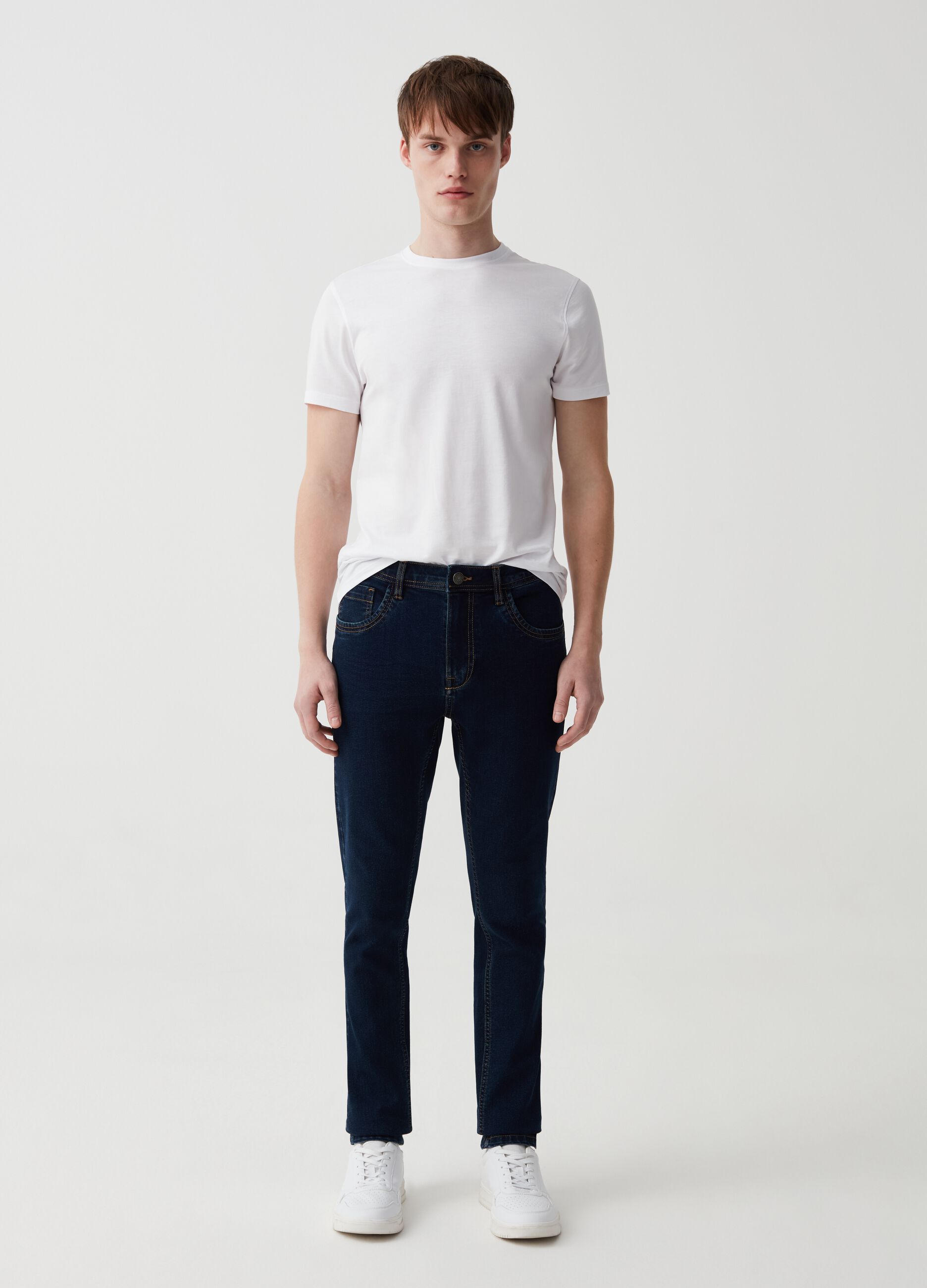 Jeans skinny cheap fit uomo
