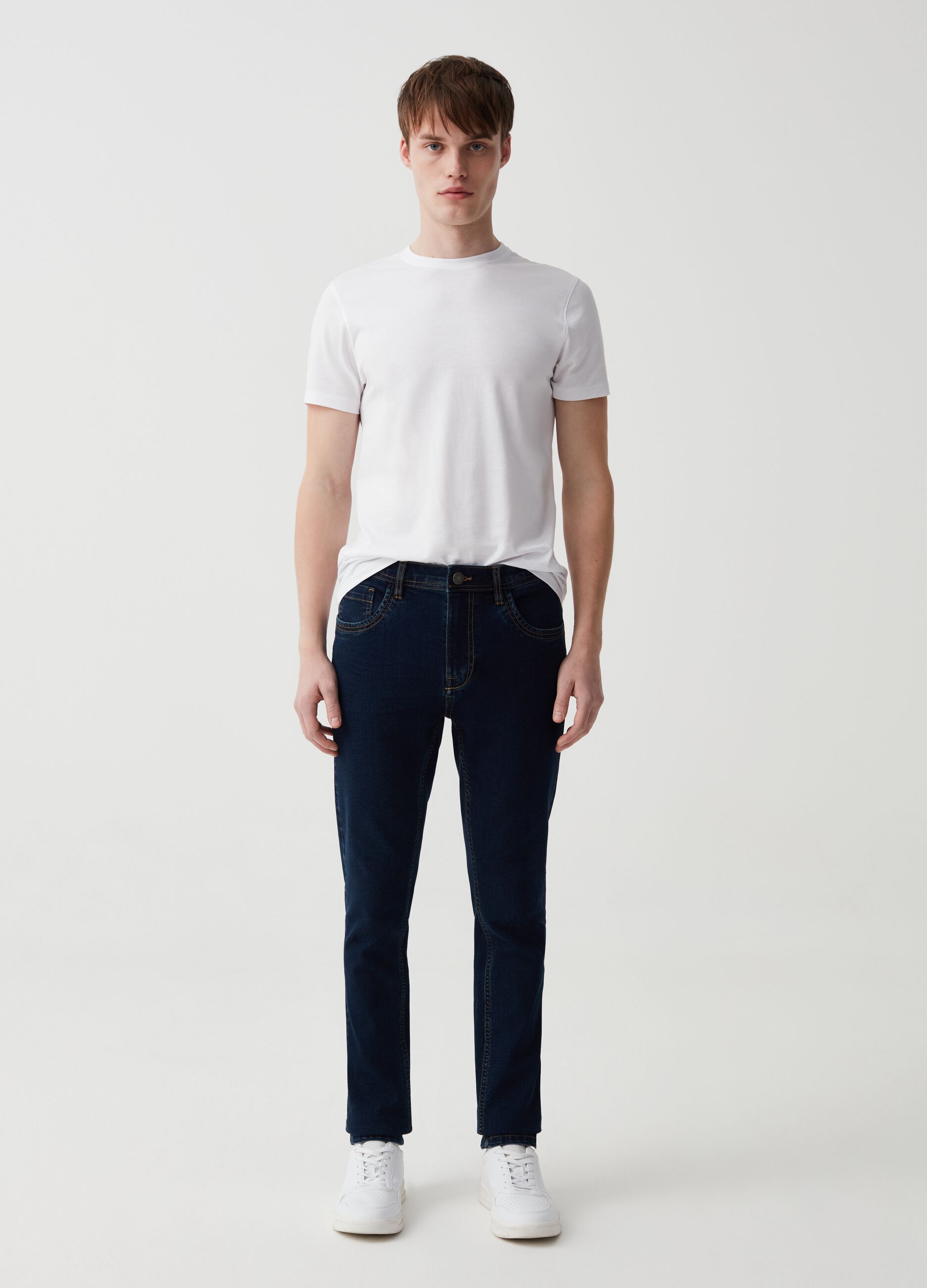 Super-skinny-fit jeans with five pockets