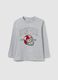 Kids' Grey Cotton T-shirt Regular Fit_0