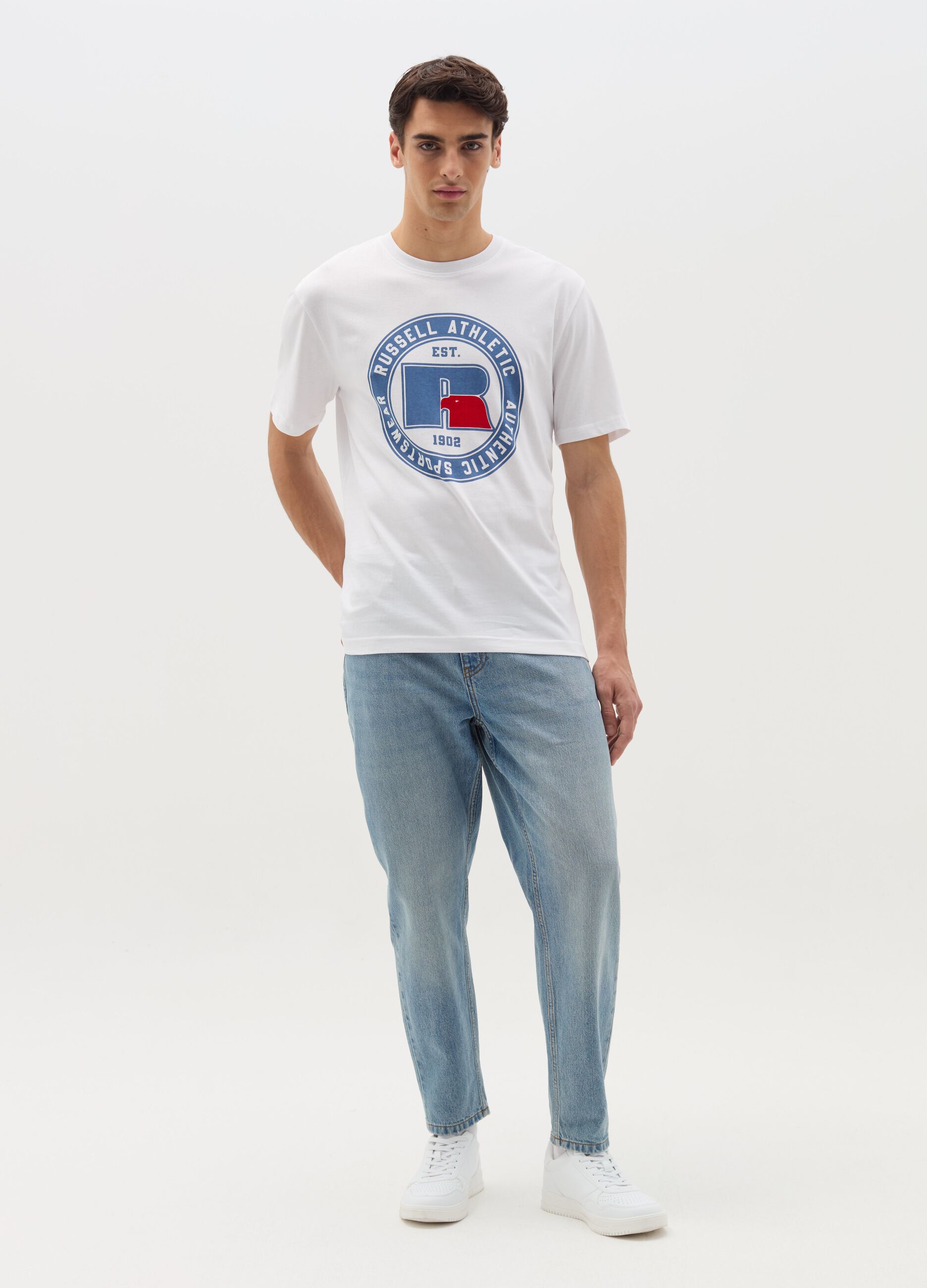 Cotton T-shirt with print