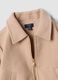 Beige wool-blend jacket with zip and floral embroidery_3