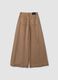 Brown wide-leg jeans in pure lyocell_1