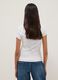 White fitted stretch-cotton T-shirt with square neckline_3