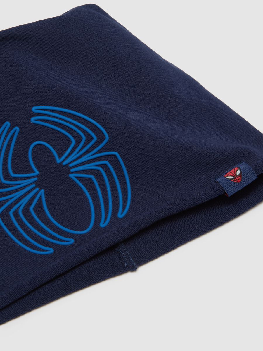 Blue stretch cotton kids' hat with logo, regular fit_2