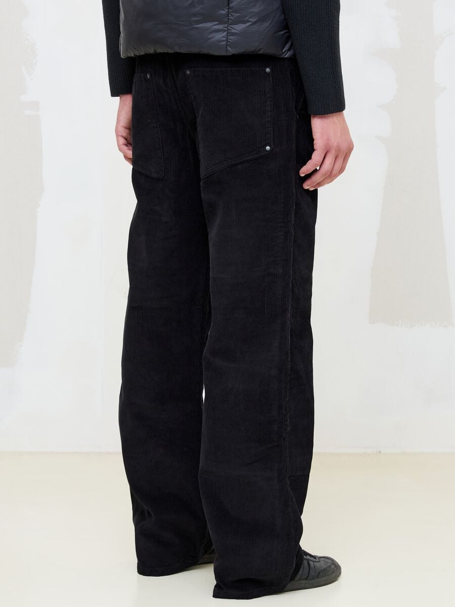 Corduroy Carpenter Pants Black_3